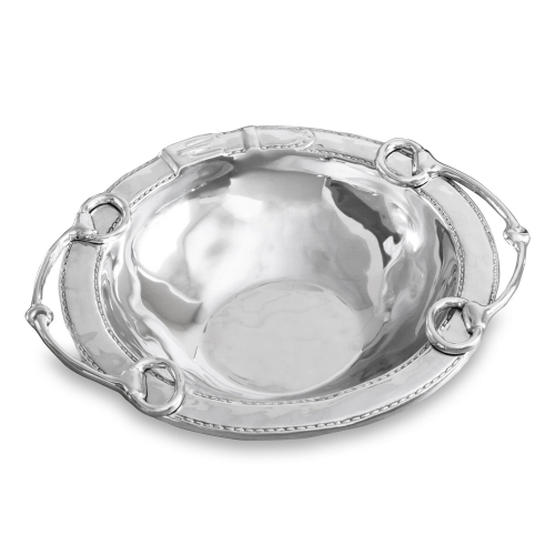 Western Equestrian Large Bowl With Handles